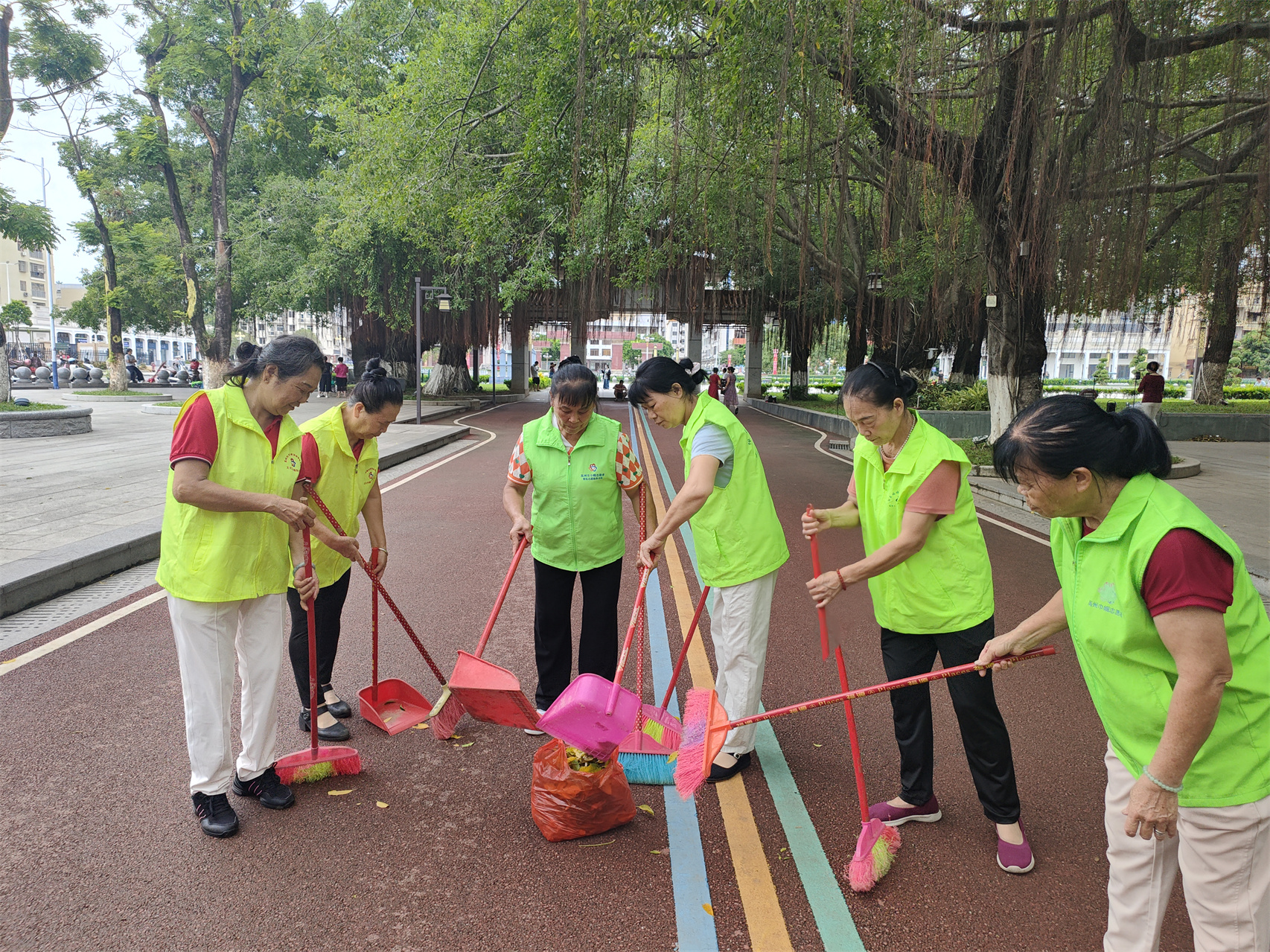 台风过后，巾帼志愿者用双手擦亮城市容颜-1.jpg